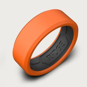 8mm Silicone Ring Set - Basecamp Orange