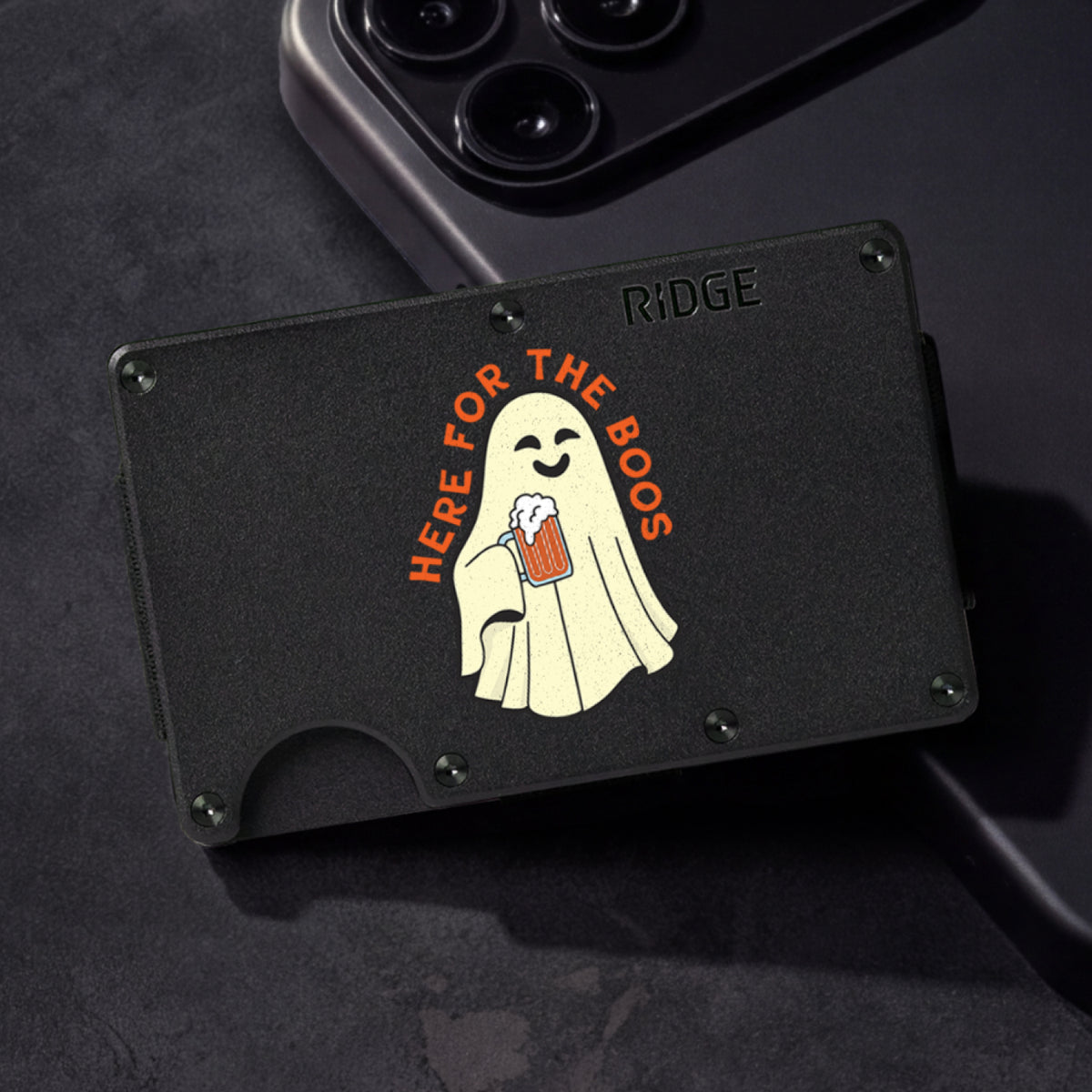 Ridge Wallet - Haunted Hops - Matte Black - Image 4