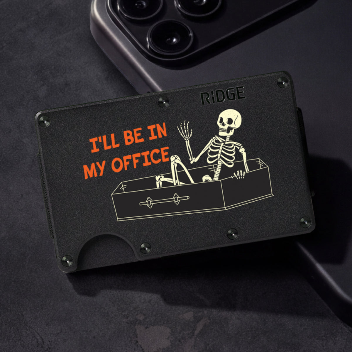 Ridge Wallet - Graveyard Shift - Matte Black - Image 4