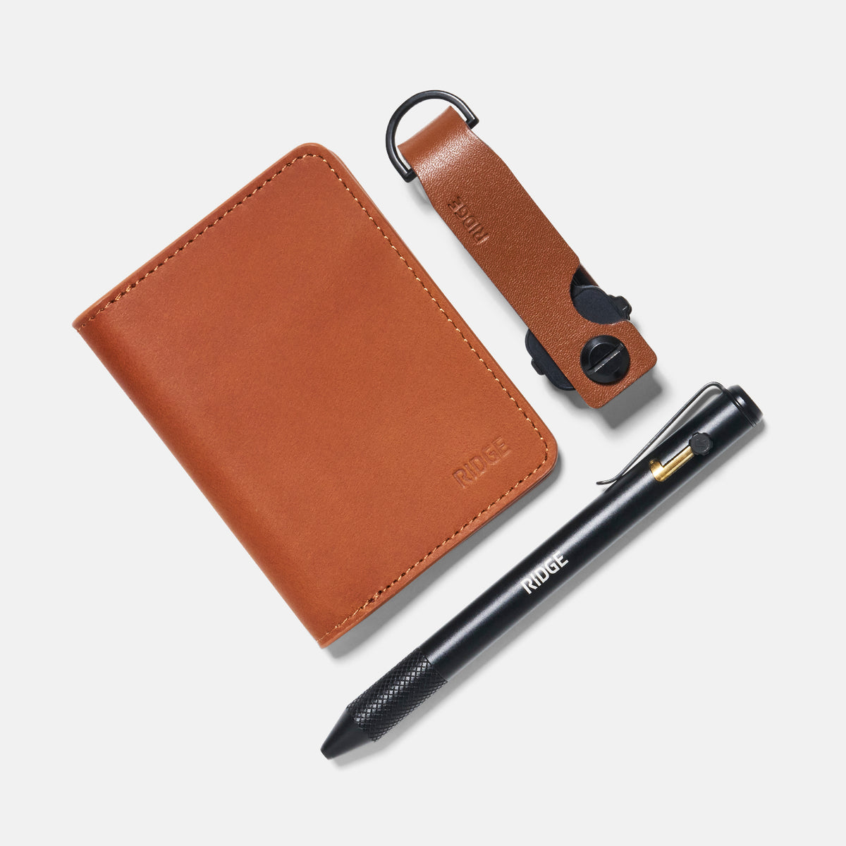 Daily Writer Kit - Bifold - Tobacco Brown Leather - Image 2