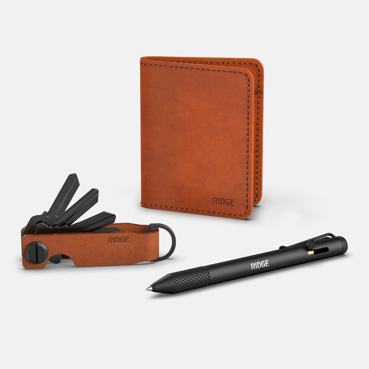 Daily Writer Kit - Bifold - Tobacco Brown Leather - Image 9