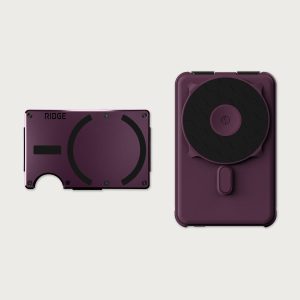 Ridge Wallet for MagSafe + Power Bank - Burgundy