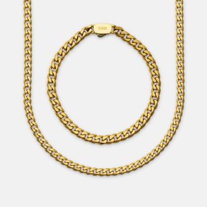 Curb Chain Kit - 18K Gold - Large