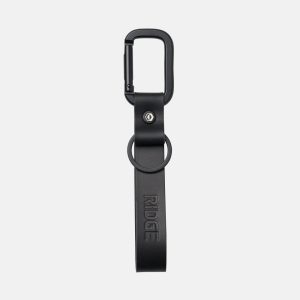 Ridge Keychain - Midnight Black Leather