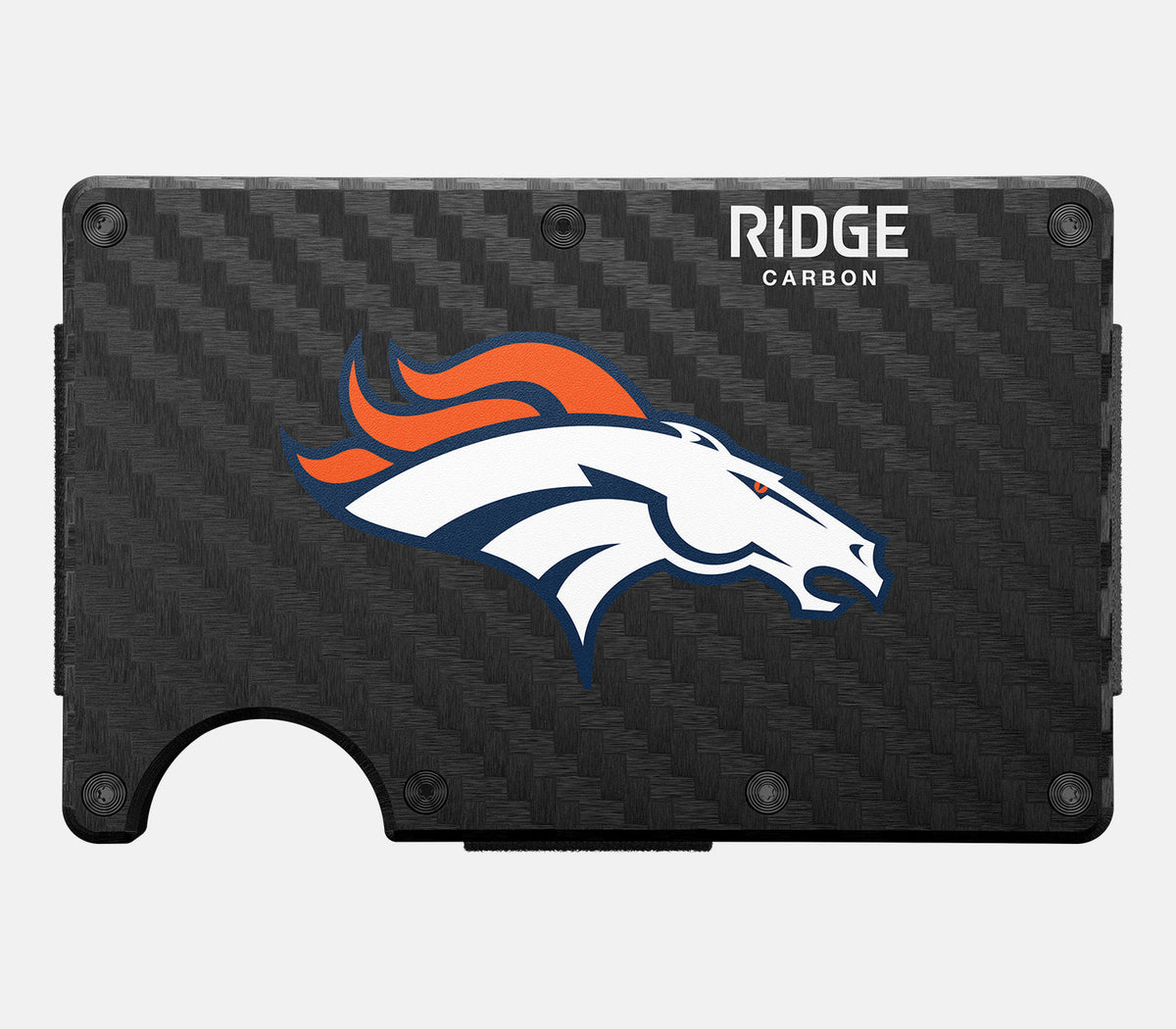 Ridge Wallet - Denver Broncos - Carbon Fiber 3k - Image 2