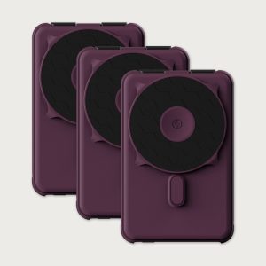 Ridge Power Bank - 10k mAh Bundle - Burgundy - 3-Pack