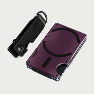 Ridge Wallet for MagSafe + KeyCase - Burgundy + Royal Black