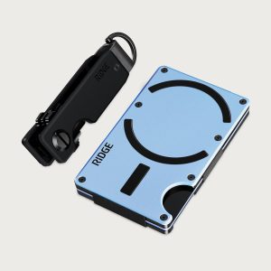 Ridge Wallet for MagSafe + KeyCase - Glacier + Royal Black