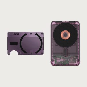 Ridge Wallet for MagSafe + Power Bank - Atomic Purple