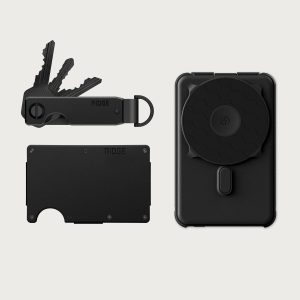 Ridge Wallet + Power Bank + KeyCase - Matte Black