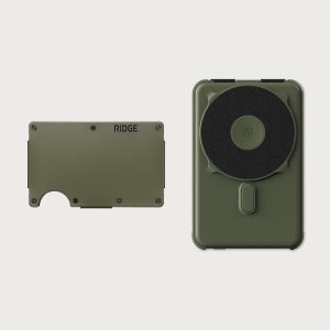 Ridge Wallet + Power Bank - Matte Olive